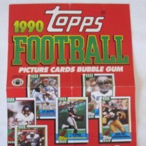 1990 Topps Football trading Cards 10"x14" Promotional Wall Poster